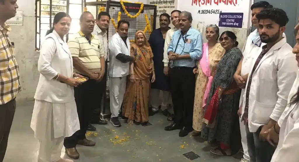 Water cooler presented to OPD block of Mahatma Gandhi Hospital