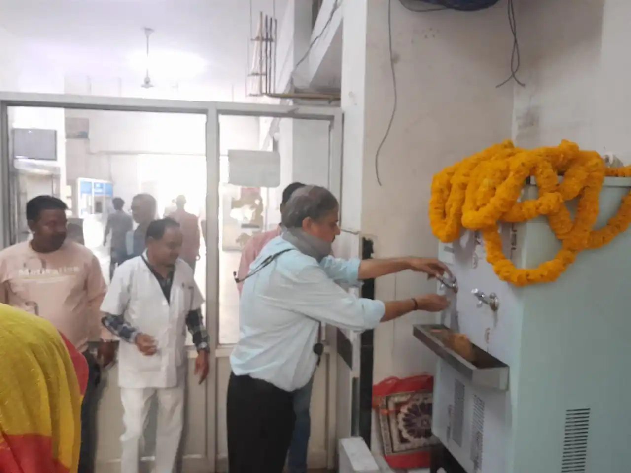 Inauguration of water cooler with the inspiration of Akshay Seva Sanstha