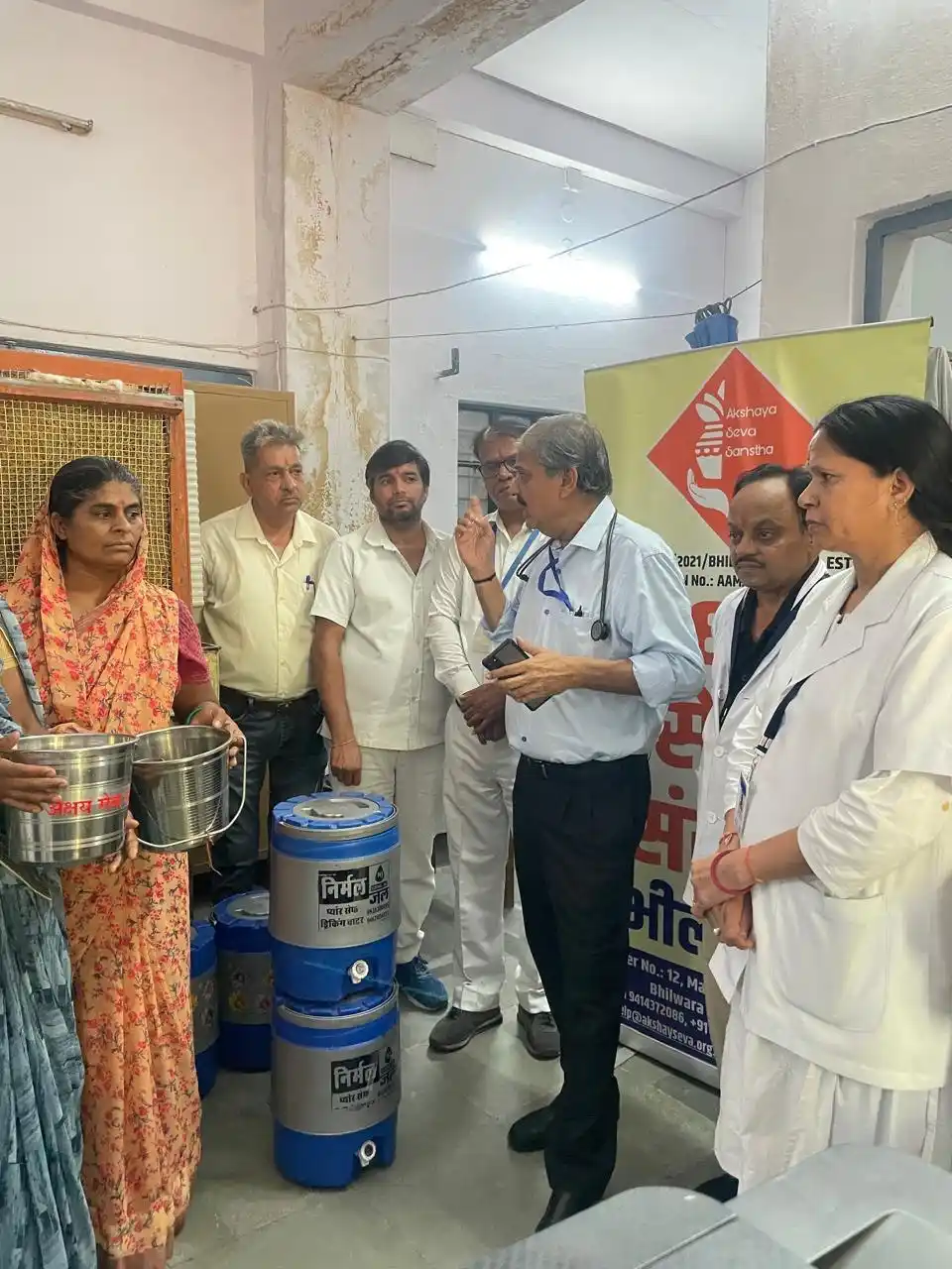 Unique initiative of Akshay Seva Sanstha: Commendable effort of water service in Mahatma Gandhi Hospital